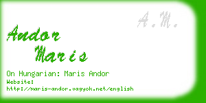 andor maris business card